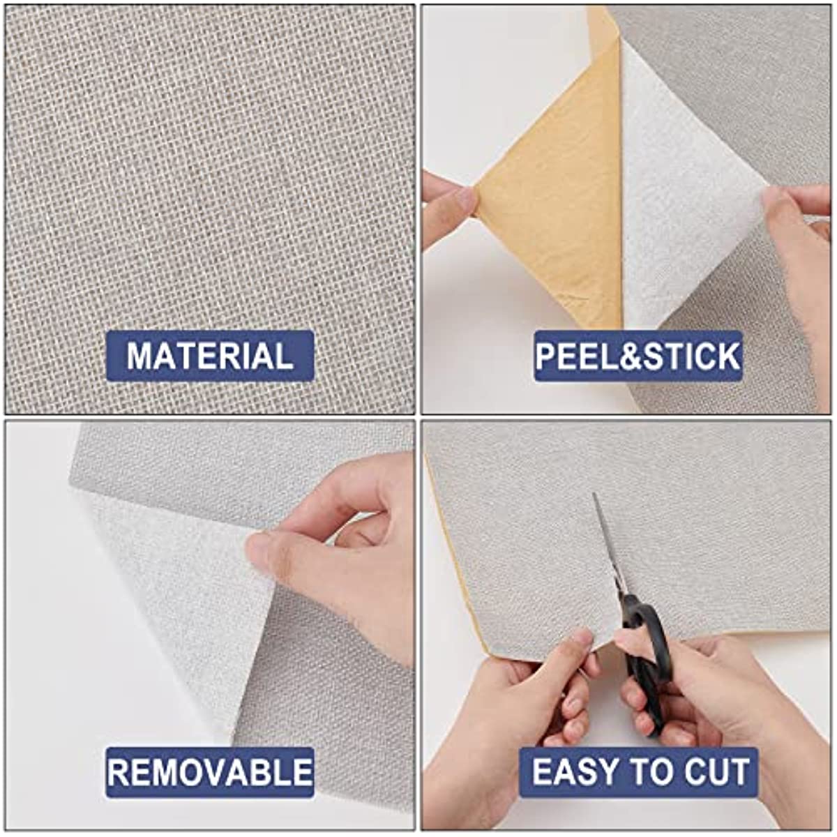Large Self Adhesive Fabric Repair Patches Bright Grey Fine Linen Repair  Patches Furniture Repair Sticker for Linen Sofa Repair Home Wall Decoration  